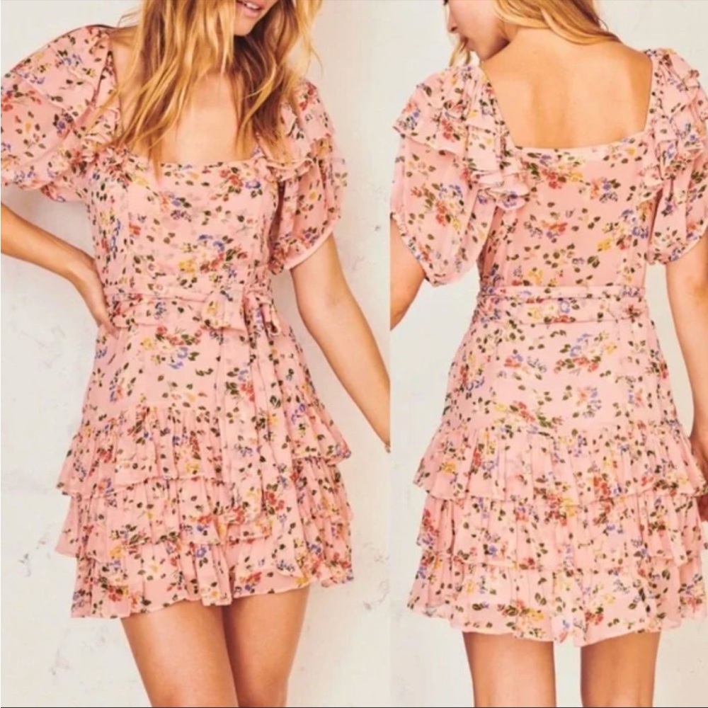 LoveShackFancy Kimbra Mini Dress